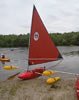 kayak Canoe sail rig - BSD at Jersey Paddler and Sebago Canoe Club